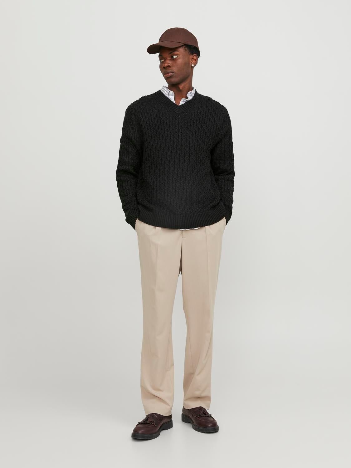 Plain V-Neck sold by Jack & Jones product image thumbnail 4