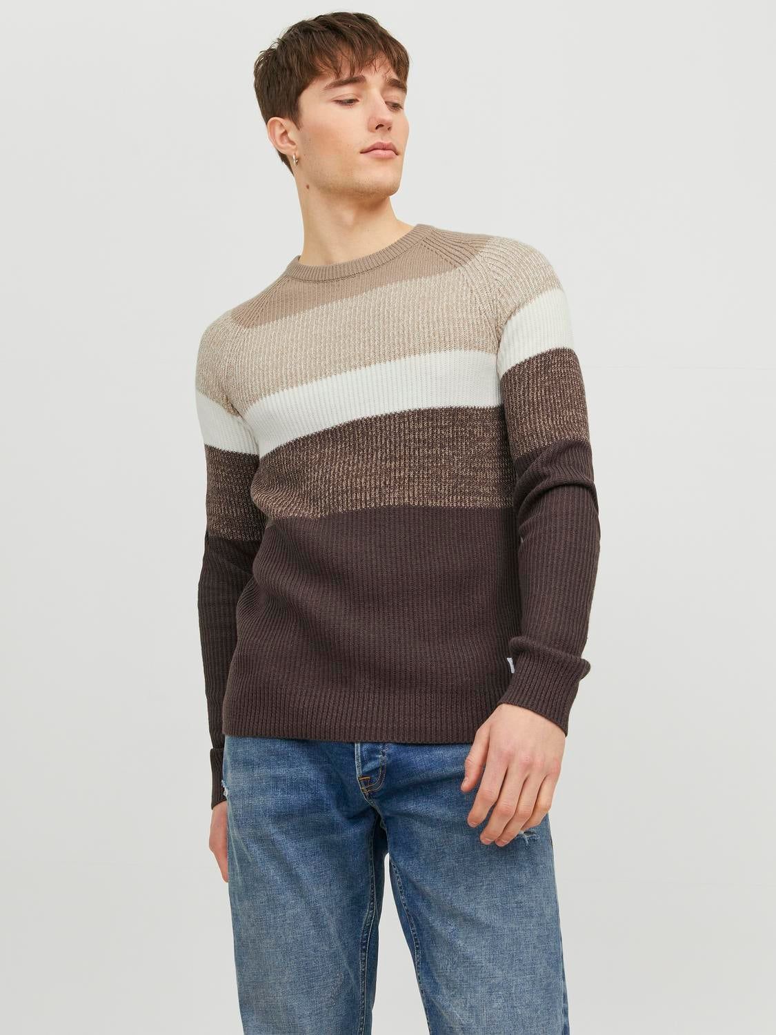 Plain Crew Neck Jumper sold by Jack & Jones
