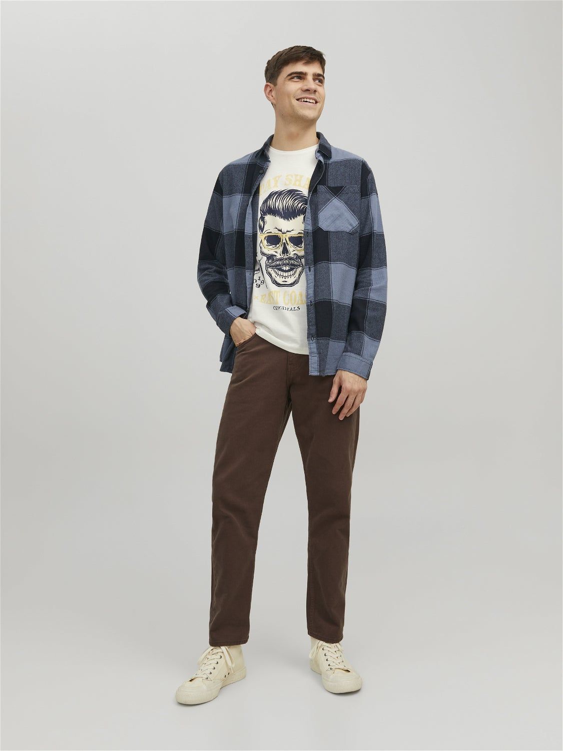Comfort Fit Checked shirt sold by Jack & Jones product image thumbnail 4
