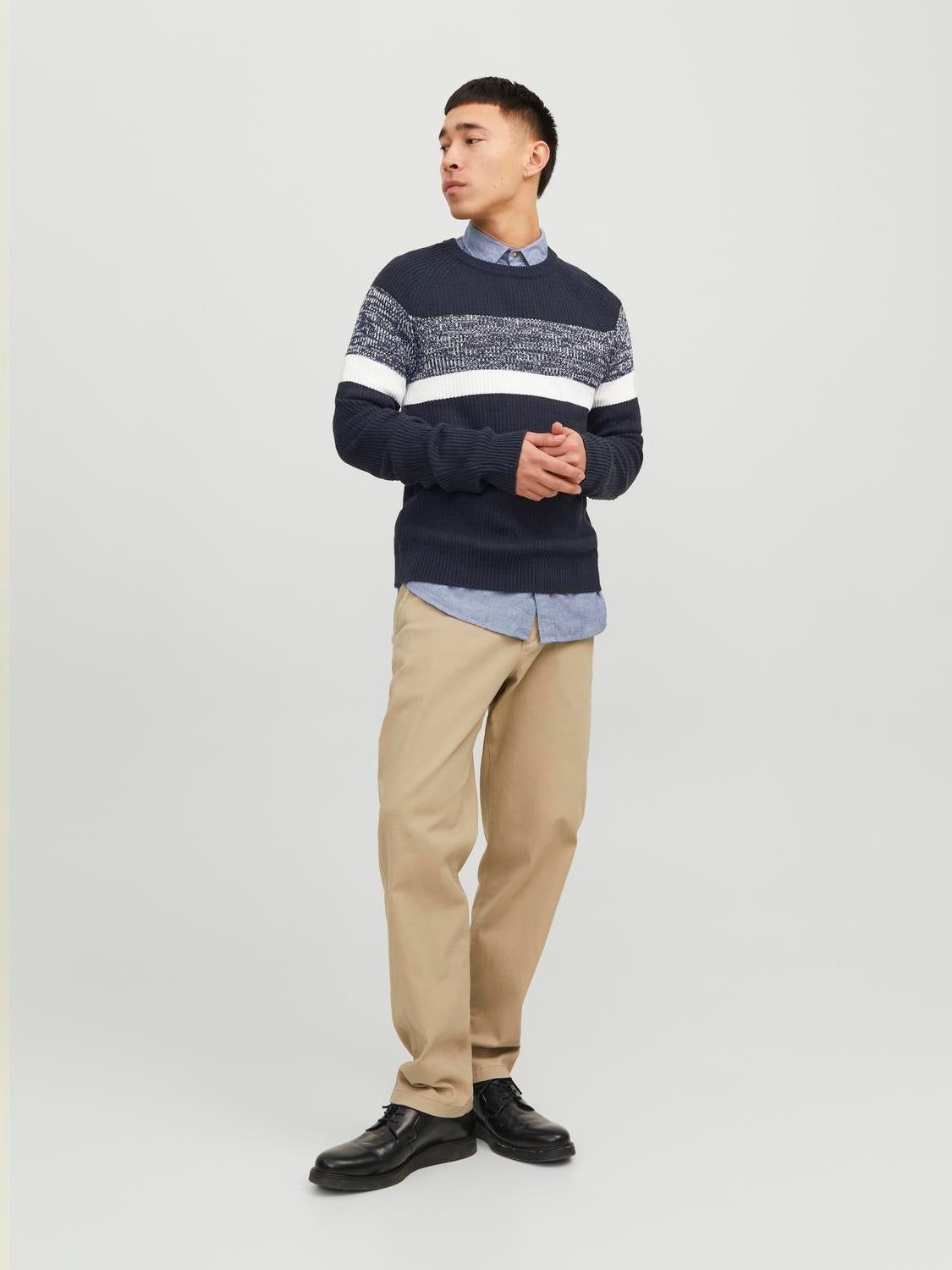 Plain Crew Neck Jumper sold by Jack & Jones product image thumbnail 4