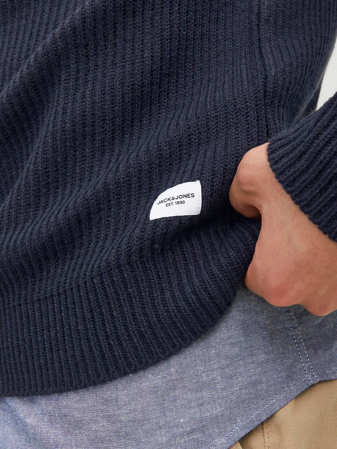 Plain Crew Neck Jumper sold by Jack & Jones product image thumbnail 5