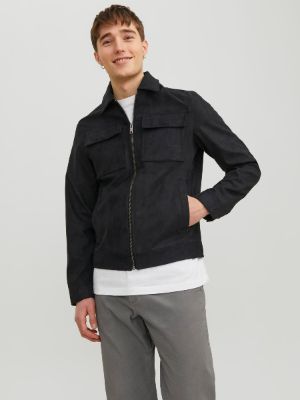 Faux leather jacket sold by Jack & Jones