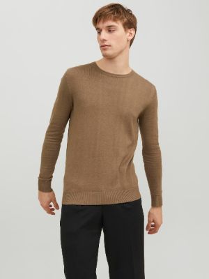 Plain Crew Neck Jumper sold by Jack & Jones