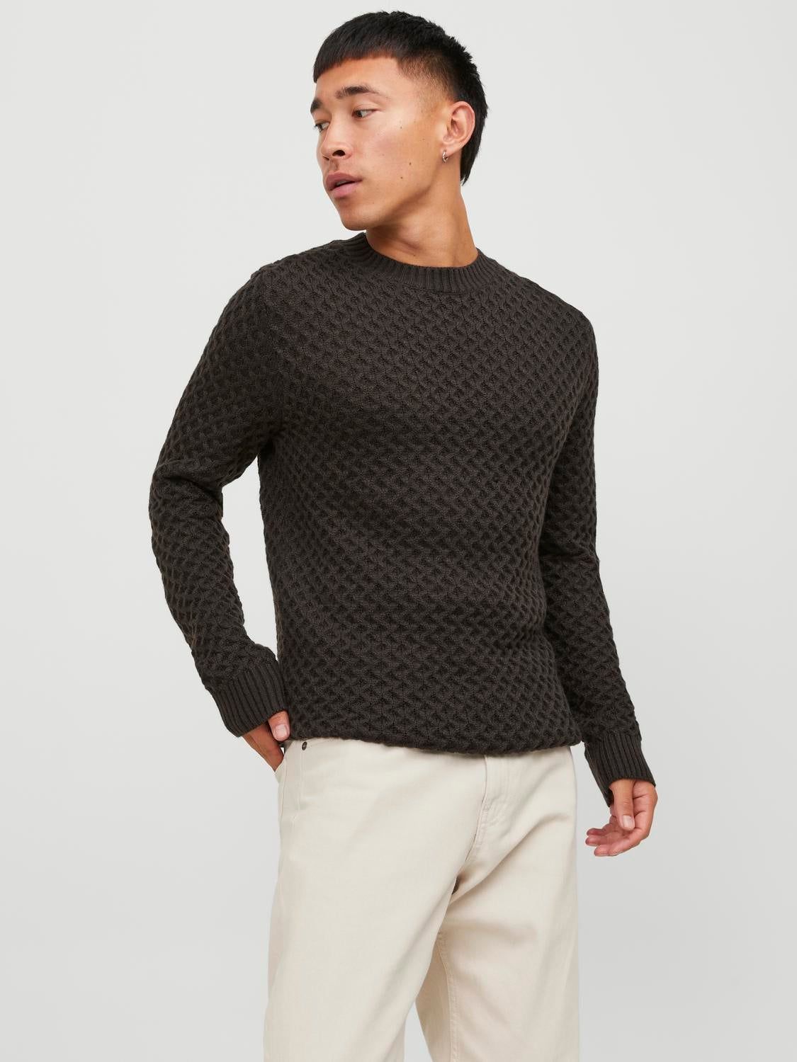 Plain Crew Neck Jumper sold by Jack & Jones