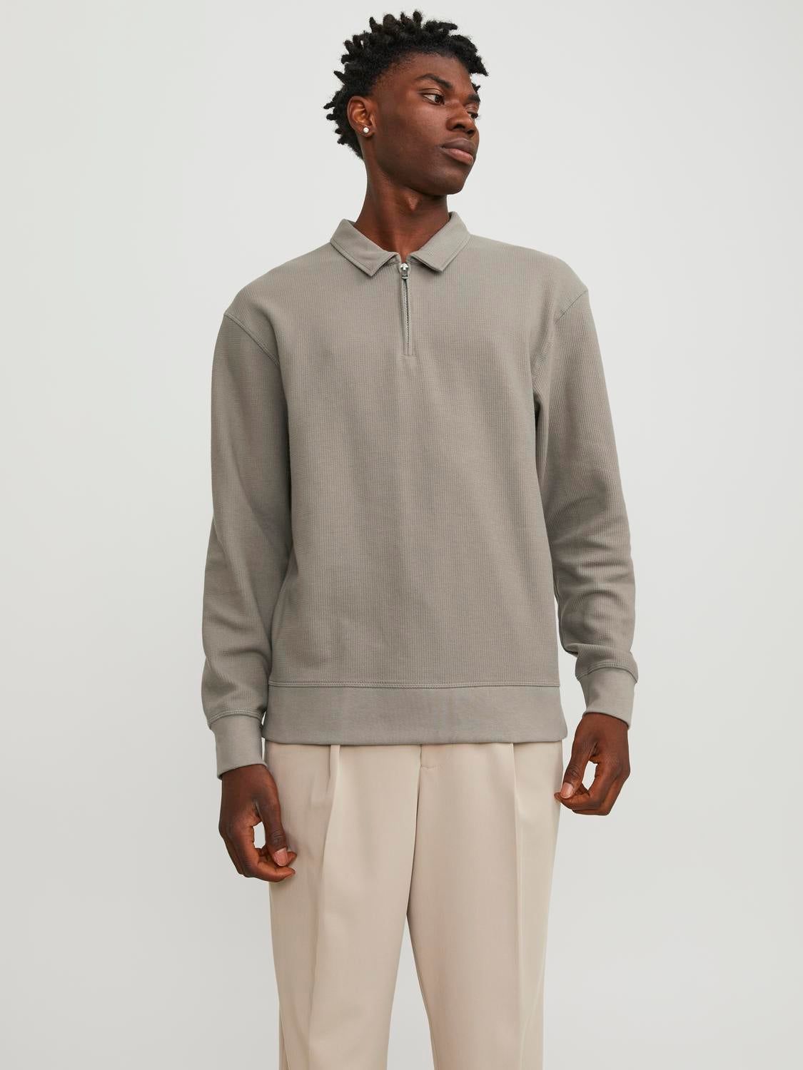 Plain Half Zip Sweatshirt sold by Jack & Jones