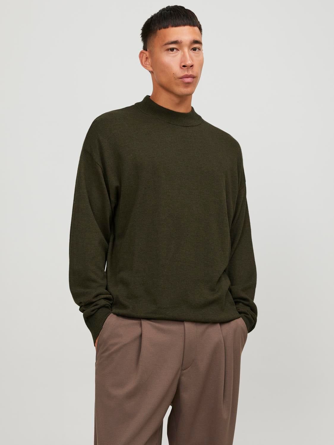 Plain Crew Neck Jumper sold by Jack & Jones