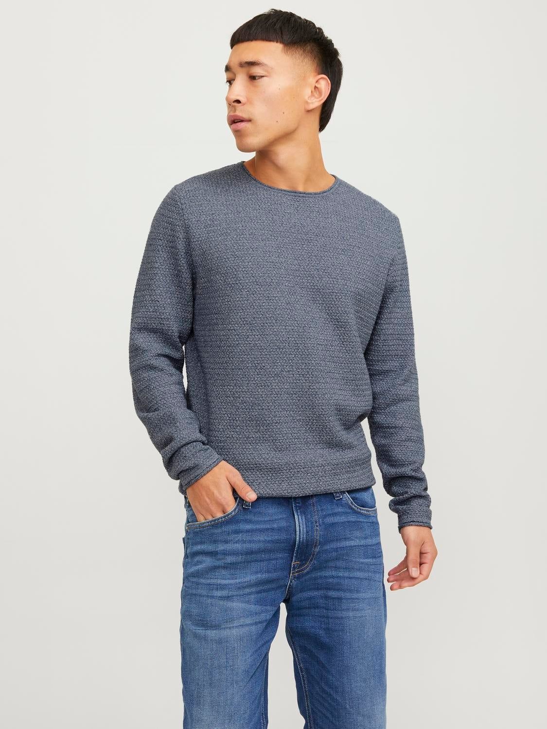 Plain Crew Neck Jumper sold by Jack & Jones