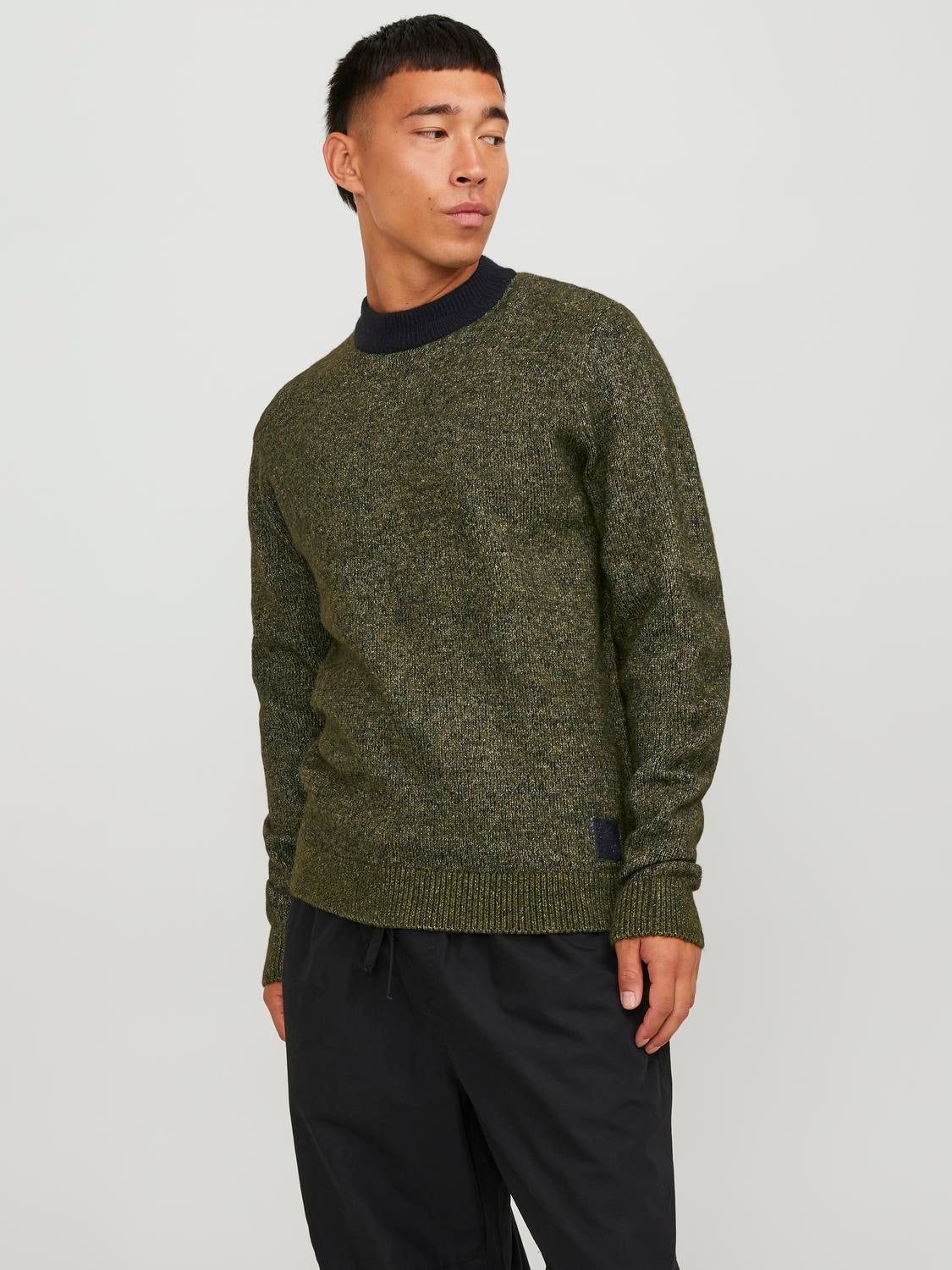 Melange Crew Neck Jumper sold by Jack & Jones