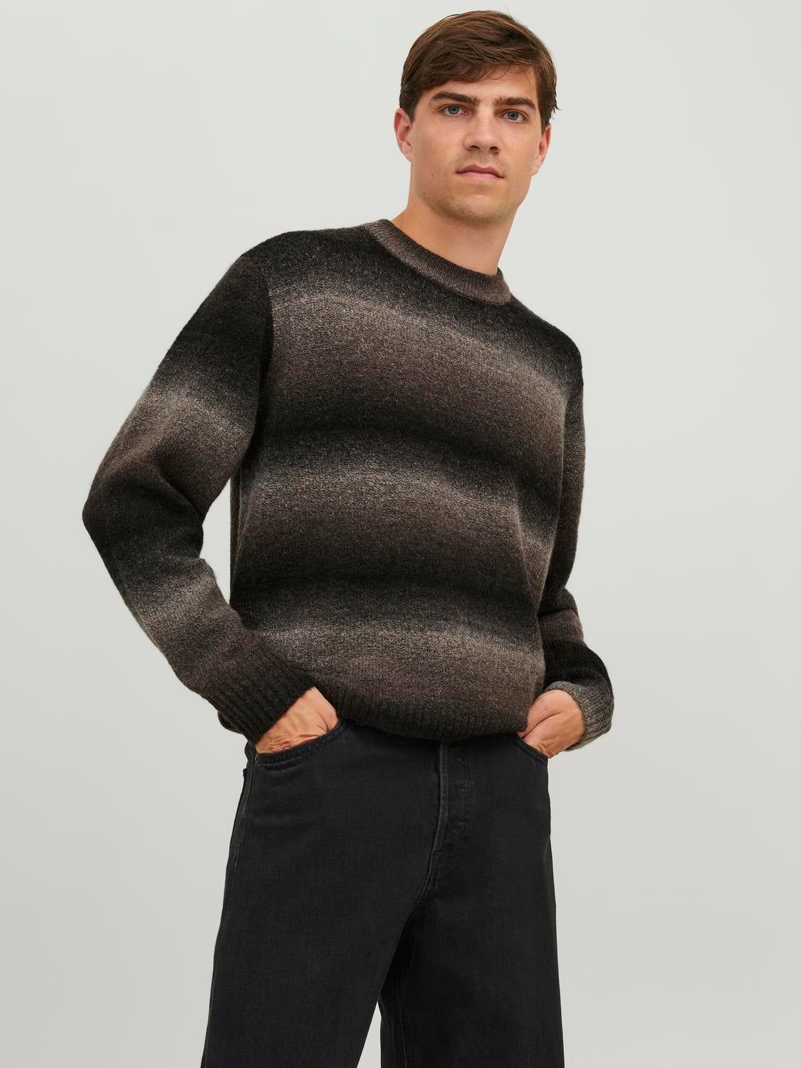 Striped Crew Neck Jumper sold by Jack & Jones
