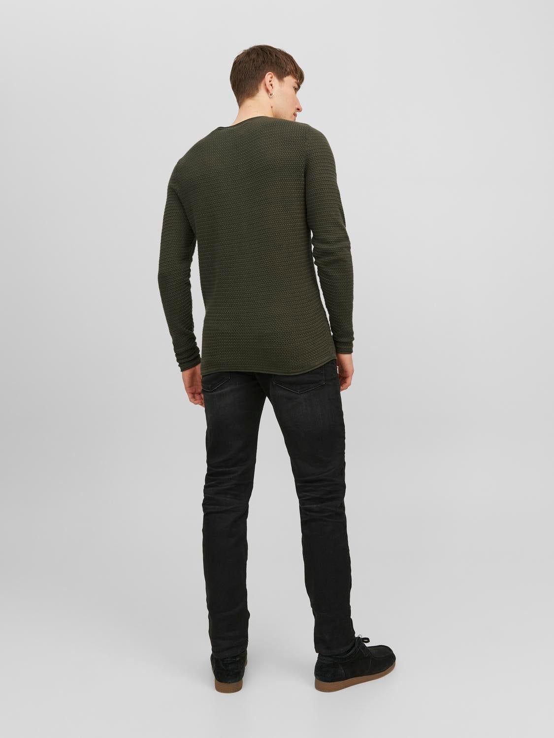 Plain Crew Neck Jumper sold by Jack & Jones product image thumbnail 2