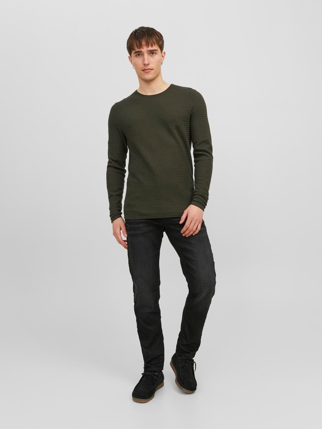 Plain Crew Neck Jumper sold by Jack & Jones product image thumbnail 4