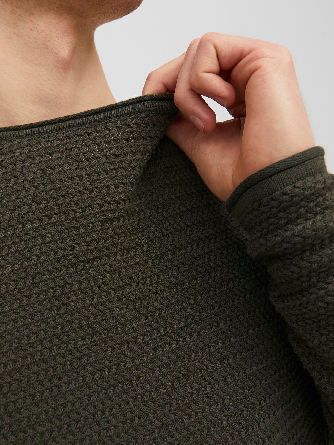 Plain Crew Neck Jumper sold by Jack & Jones product image thumbnail 5