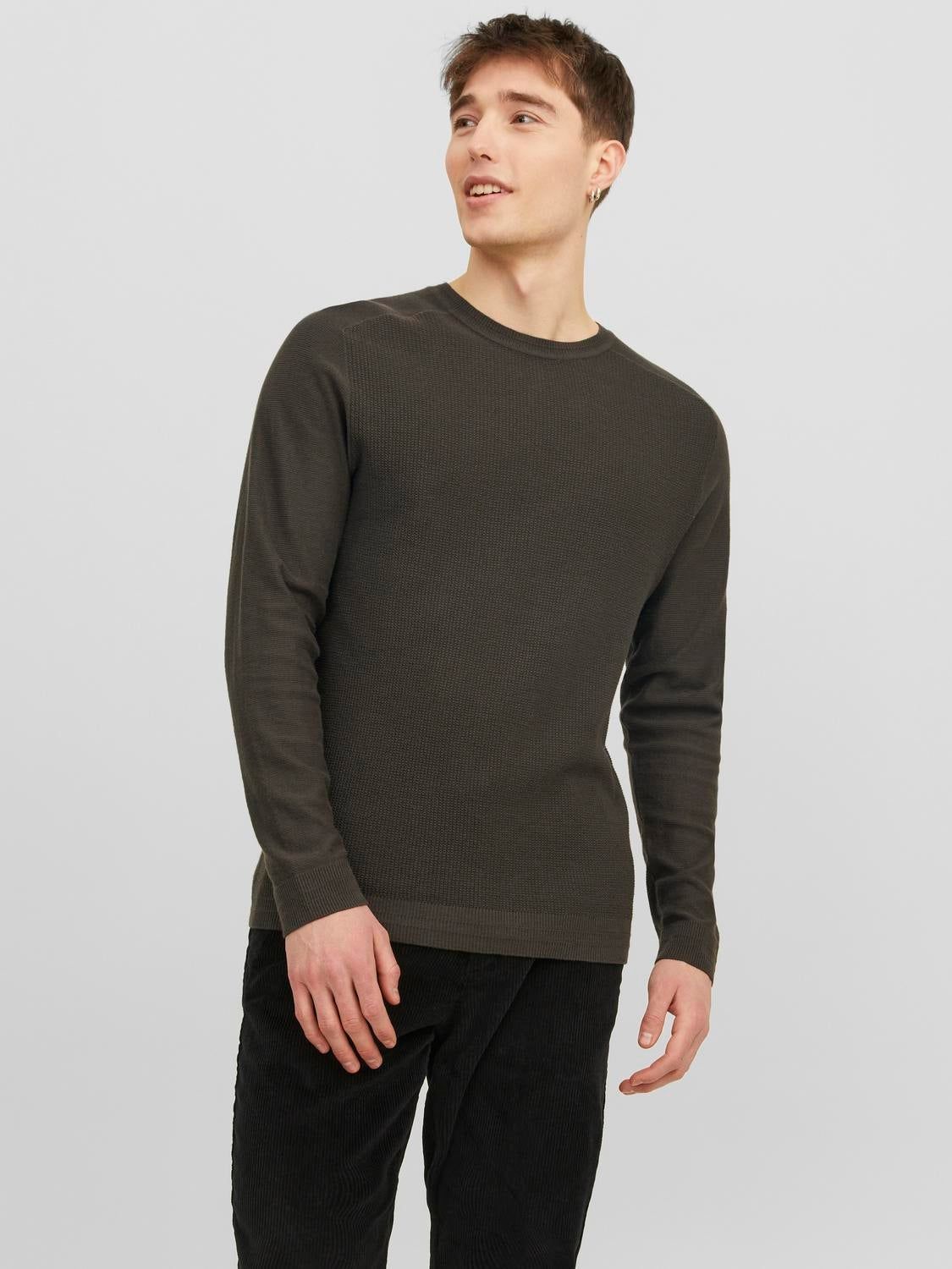 Plain Crew Neck Jumper sold by Jack & Jones