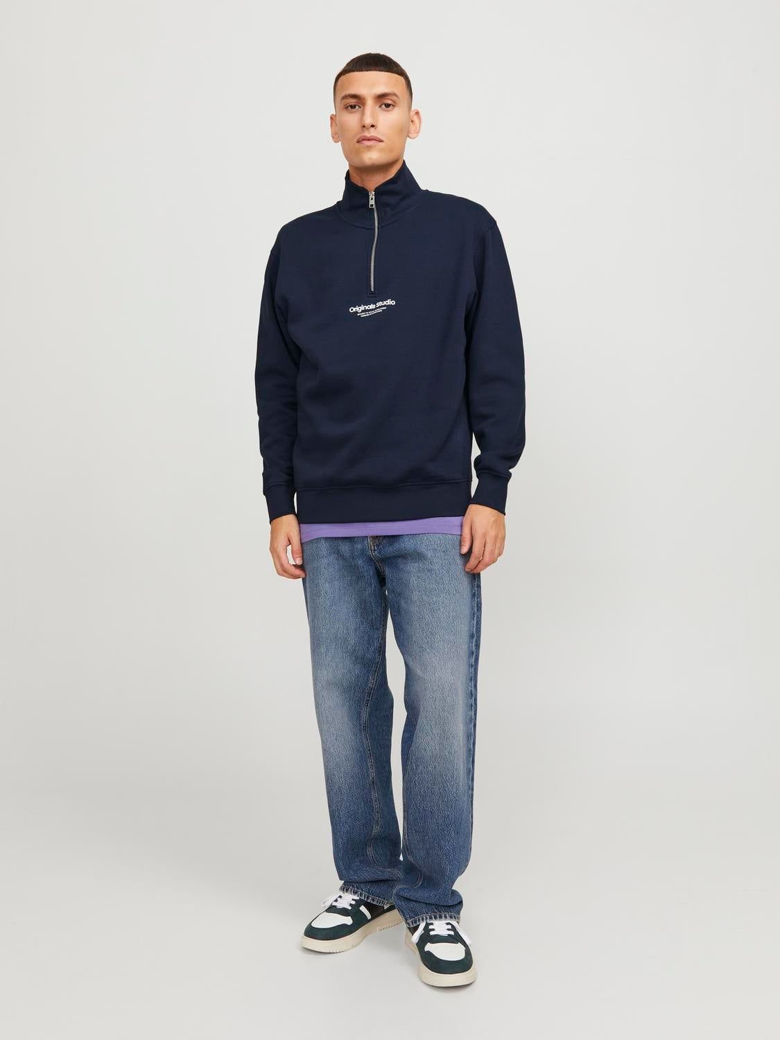 Text Half Zip Sweatshirt sold by Jack & Jones product image thumbnail 4
