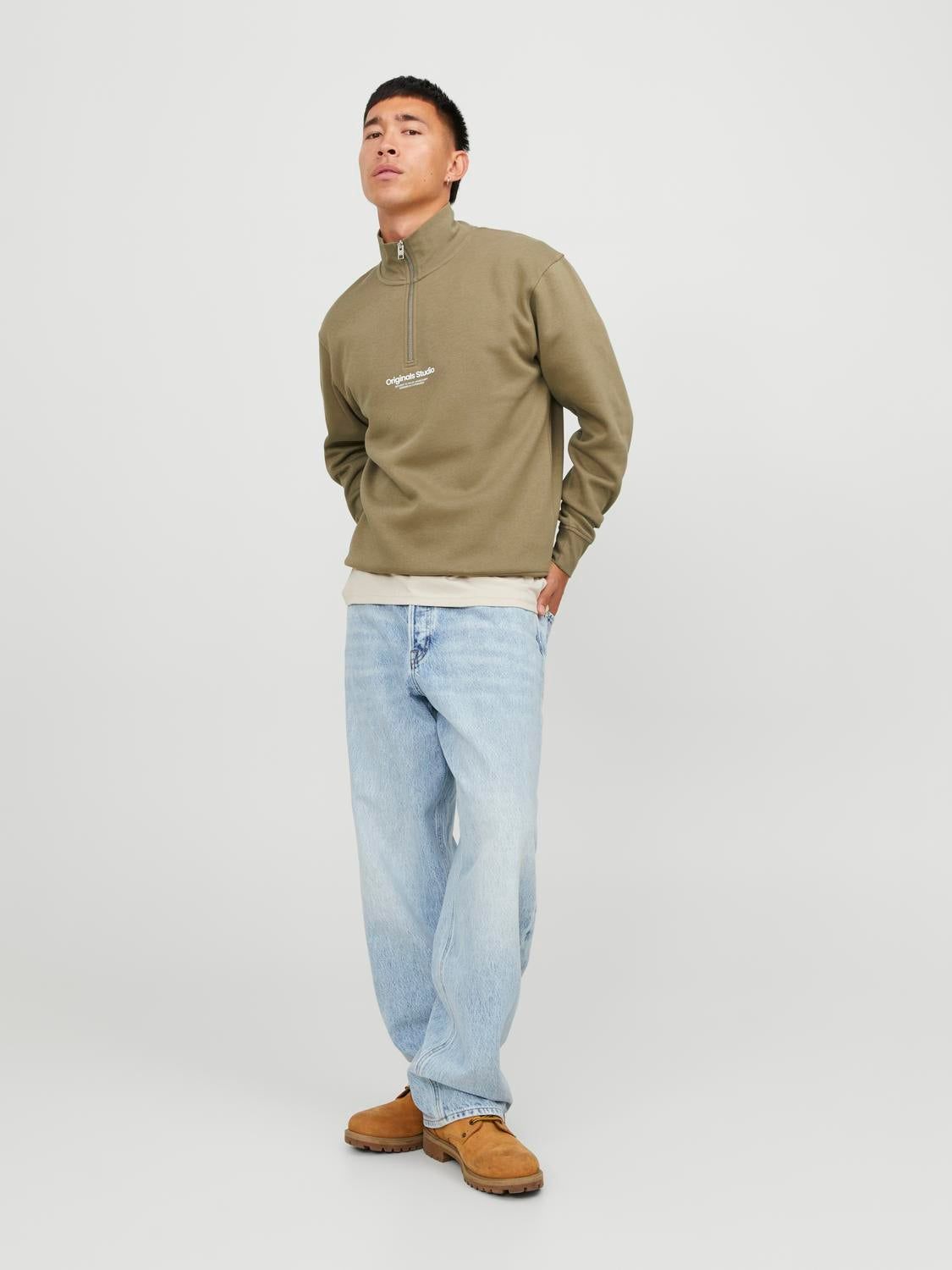 Text Half Zip Sweatshirt sold by Jack & Jones product image thumbnail 4