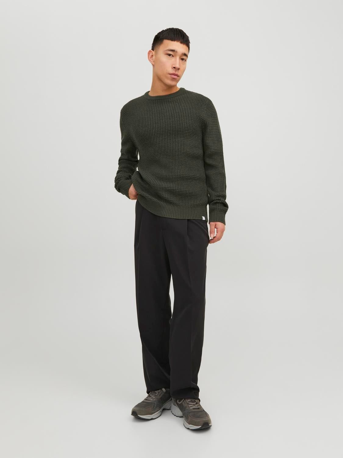 Plain Crew Neck Jumper sold by Jack & Jones product image thumbnail 4