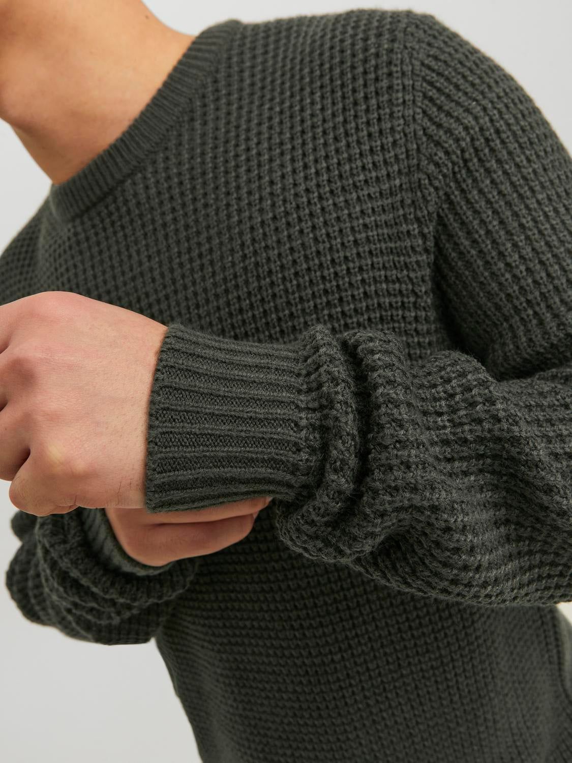 Plain Crew Neck Jumper sold by Jack & Jones product image thumbnail 5