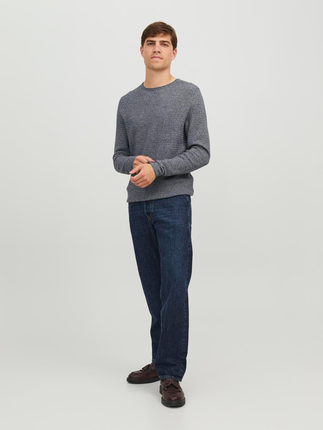Plain Crew Neck Jumper sold by Jack & Jones product image thumbnail 4
