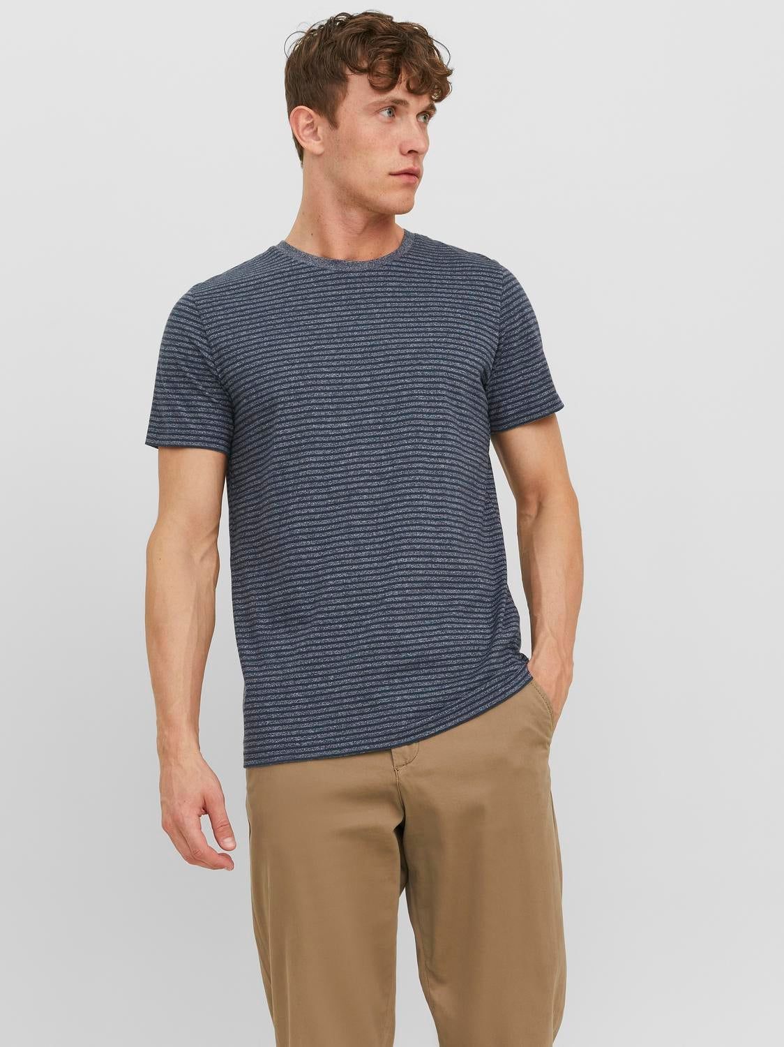 Striped Crew neck T-shirt sold by Jack & Jones