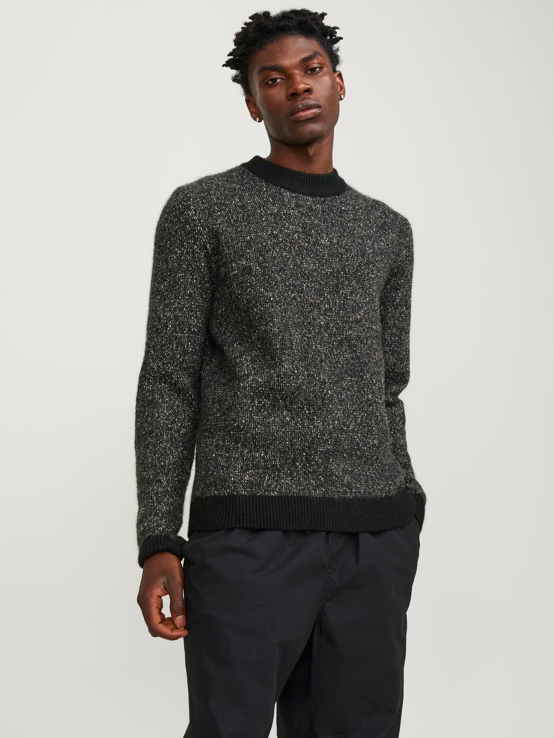 Melange Crew Neck Jumper sold by Jack & Jones