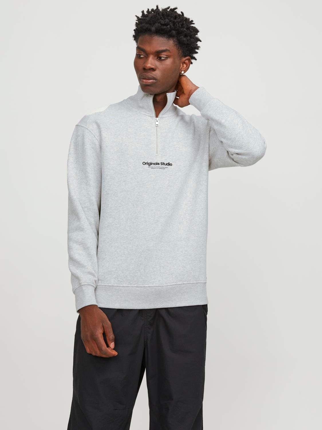 Text Half Zip Sweatshirt sold by Jack & Jones