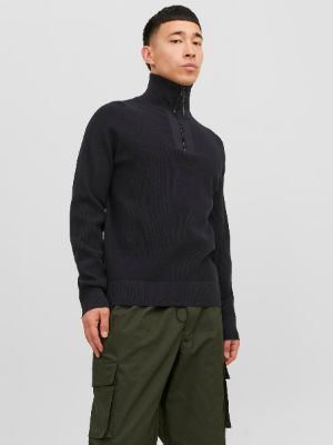 Plain Half Zip Jumper sold by Jack & Jones