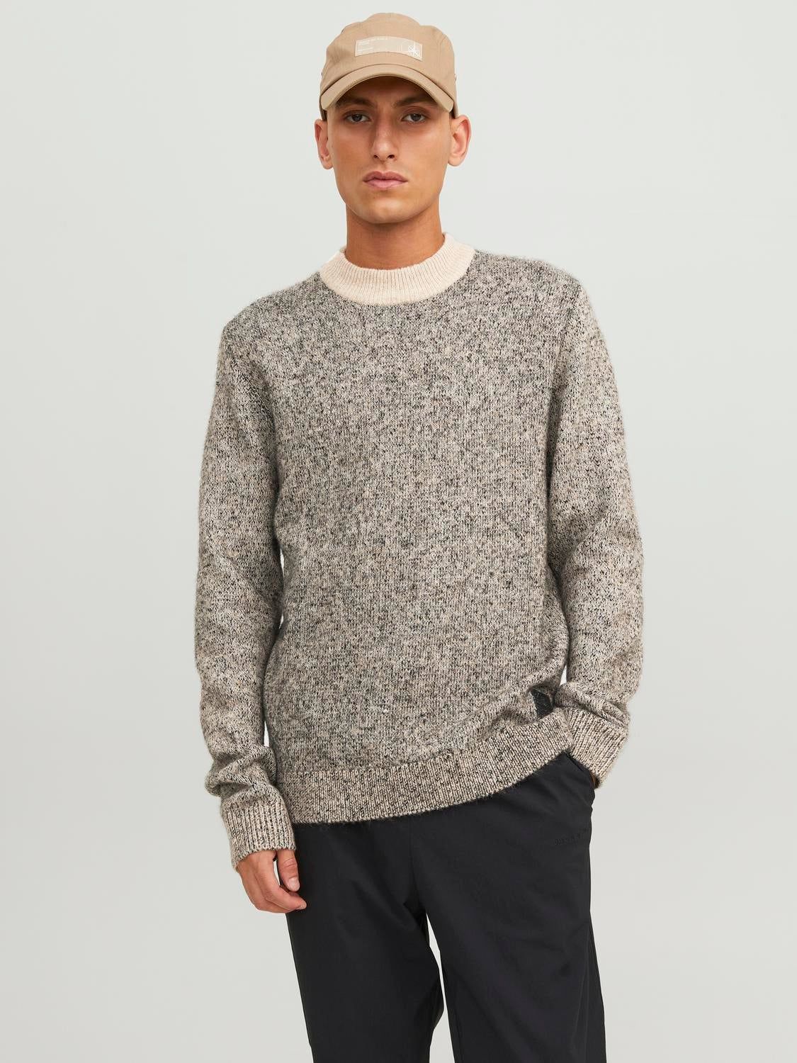 Melange Crew Neck Jumper sold by Jack & Jones