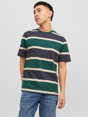 Striped Crew neck T-shirt sold by Jack & Jones