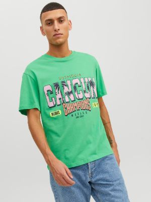 Printed Crew neck T-shirt sold by Jack & Jones