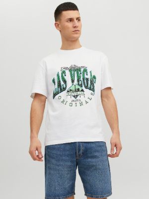 Printed Crew neck T-shirt sold by Jack & Jones