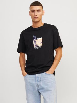 Printed Crew neck T-shirt sold by Jack & Jones