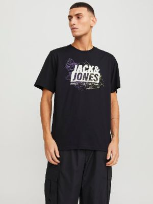 Printed Crew neck T-shirt sold by Jack & Jones