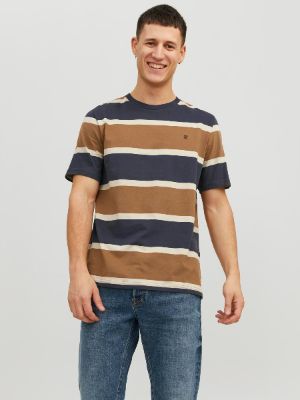Striped Crew neck T-shirt sold by Jack & Jones