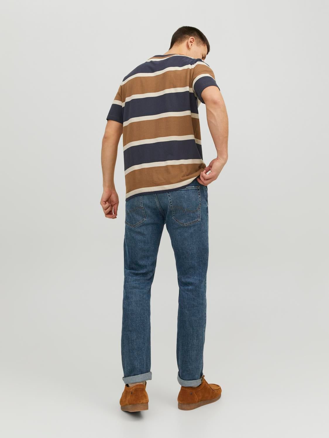 Striped Crew neck T-shirt sold by Jack & Jones product image thumbnail 2