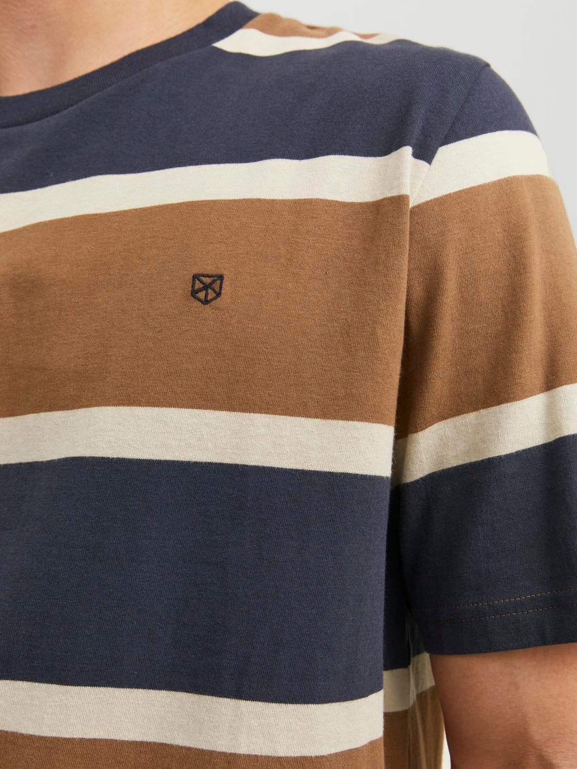 Striped Crew neck T-shirt sold by Jack & Jones product image thumbnail 5