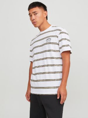 Striped Crew neck T-shirt sold by Jack & Jones