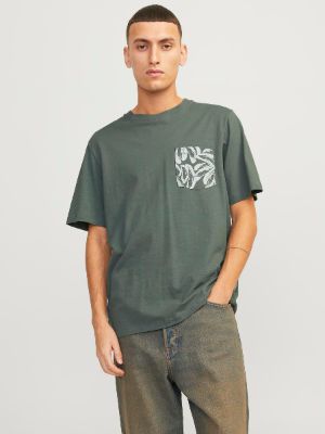 Printed Crew neck T-shirt sold by Jack & Jones