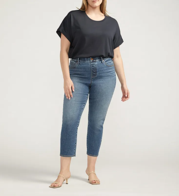 Valentina High Rise Straight Leg Cropped Jeans Plus Size sold by Jag Jeans