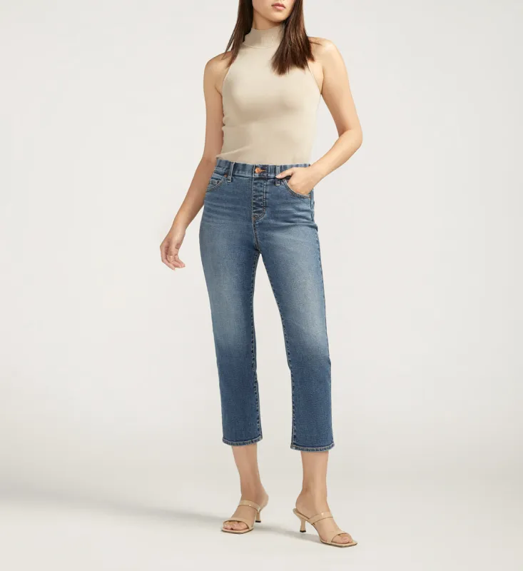 Valentina High Rise Straight Leg Cropped Jeans sold by Jag Jeans