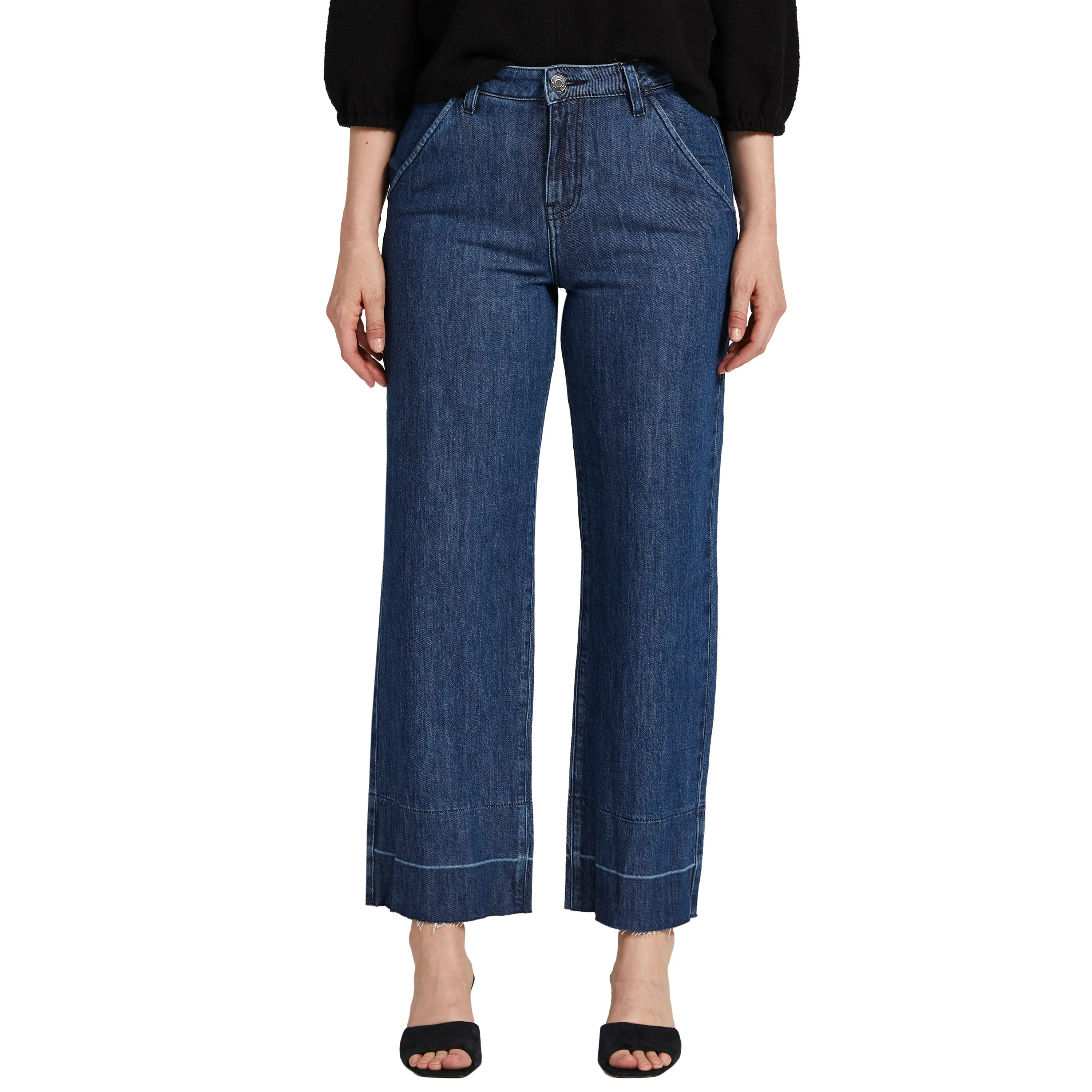 Sophia Mid Rise Wide Leg Jeans Petite sold by Jag Jeans