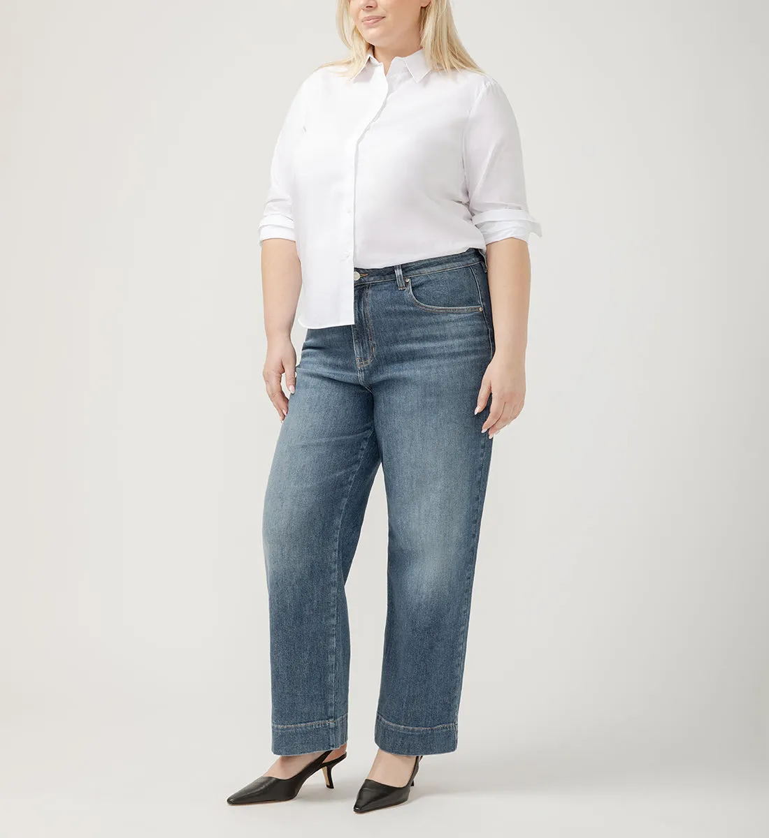 Sophia High Rise Wide Leg Jeans Plus Size sold by Jag Jeans product image thumbnail 3