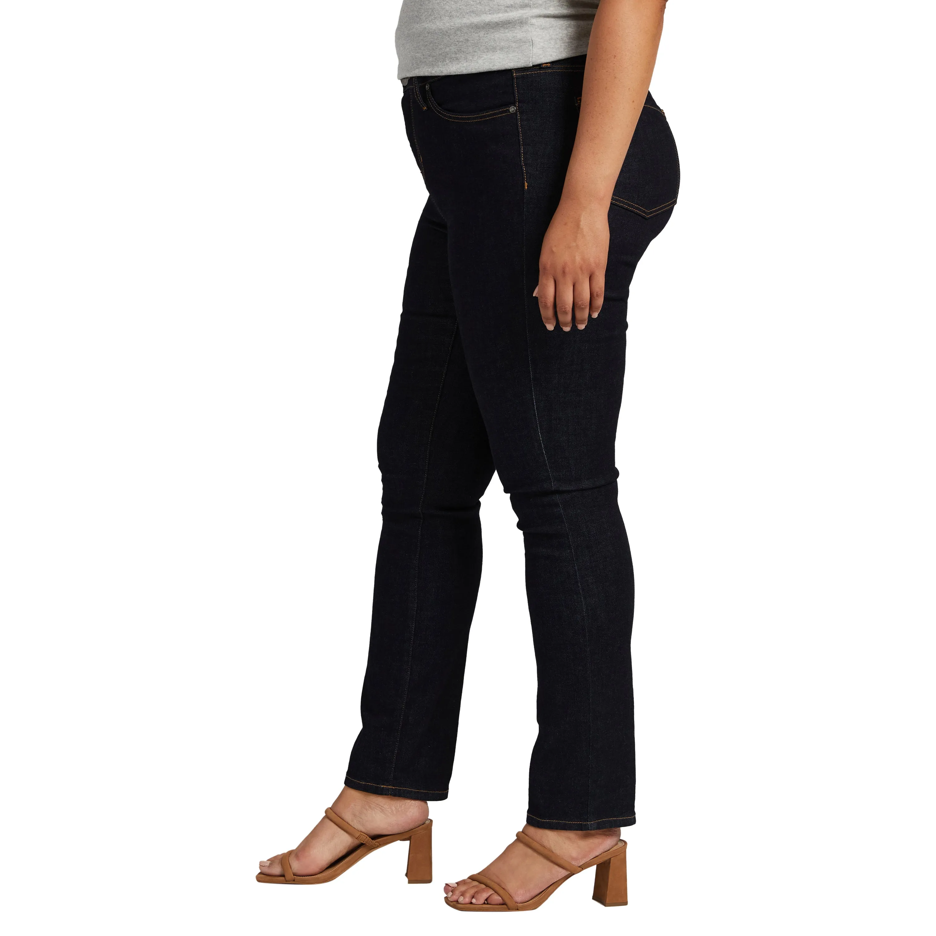 Ruby Mid Rise Straight Leg Jeans Plus Size sold by Jag Jeans product image thumbnail 3