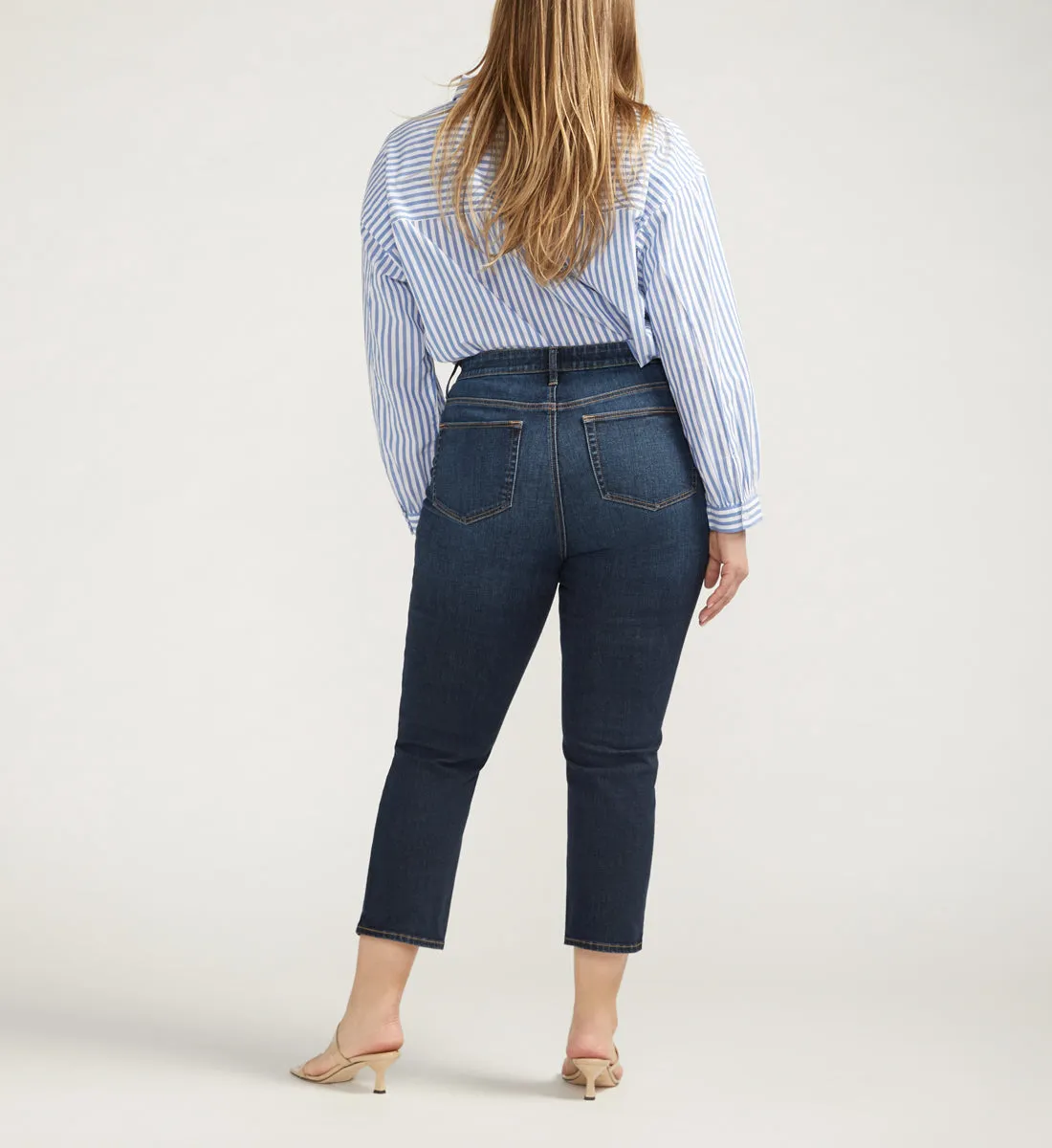 Ruby Mid Rise Straight Cropped Jeans Plus SIze sold by Jag Jeans product image thumbnail 2