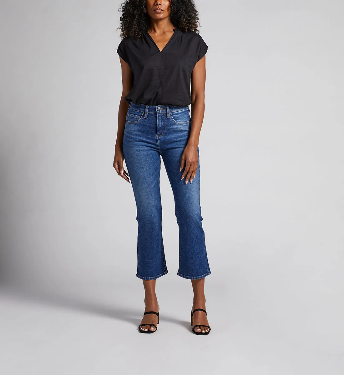 Phoebe High Rise Cropped Bootcut Jeans sold by Jag Jeans