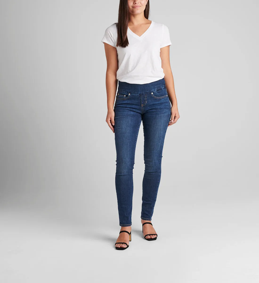Nora Mid Rise Skinny Pull-On Jeans sold by Jag Jeans