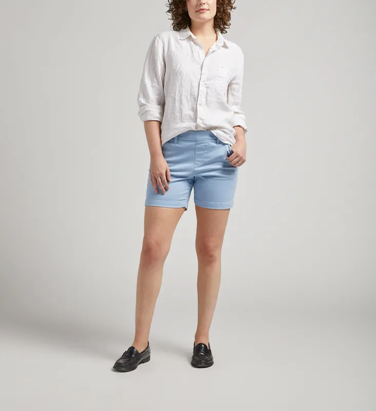 Maddie Mid Rise 5-Inch Shorts sold by Jag Jeans