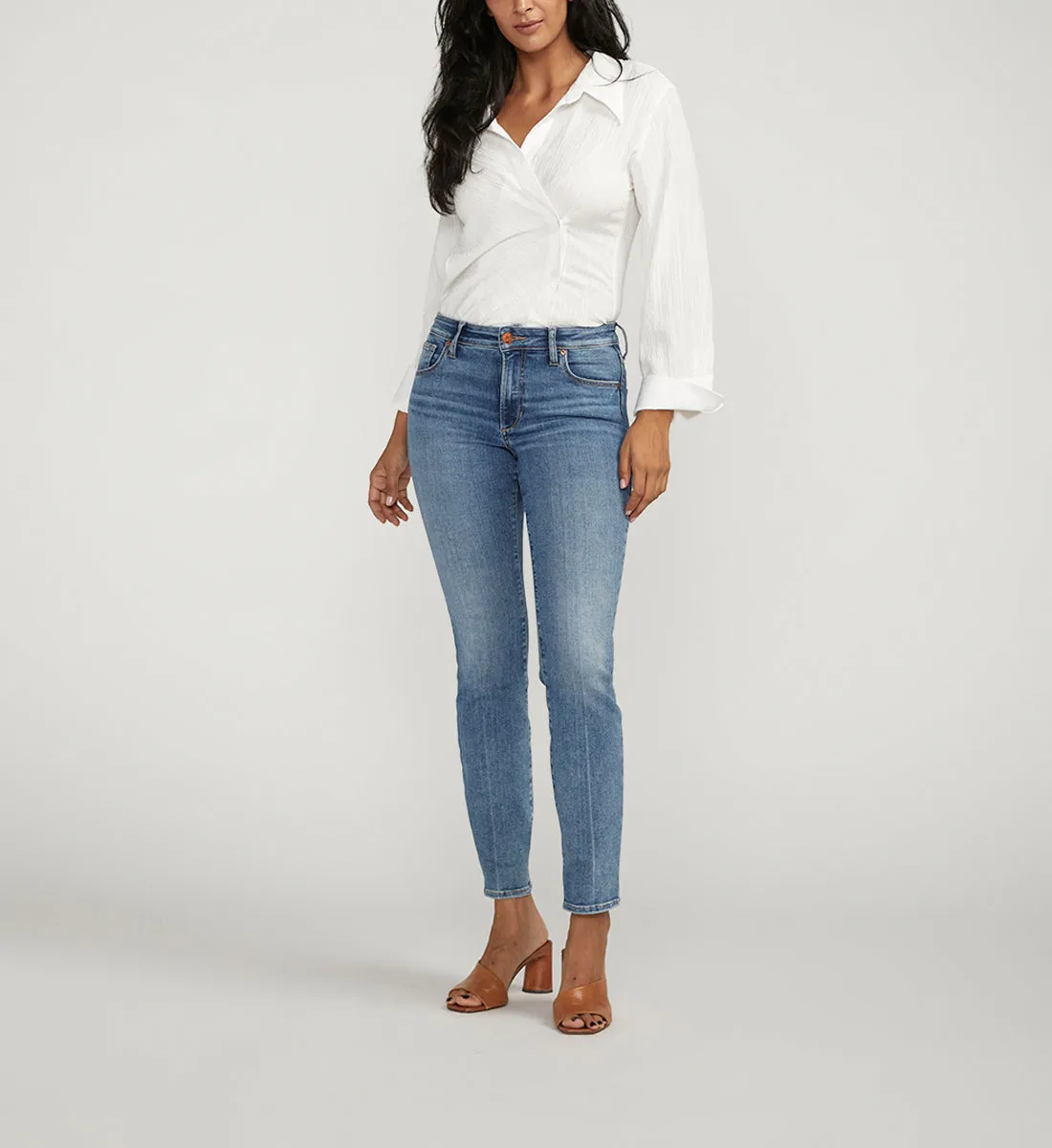 Forever Stretch Mid Rise Straight Leg Jeans sold by Jag Jeans