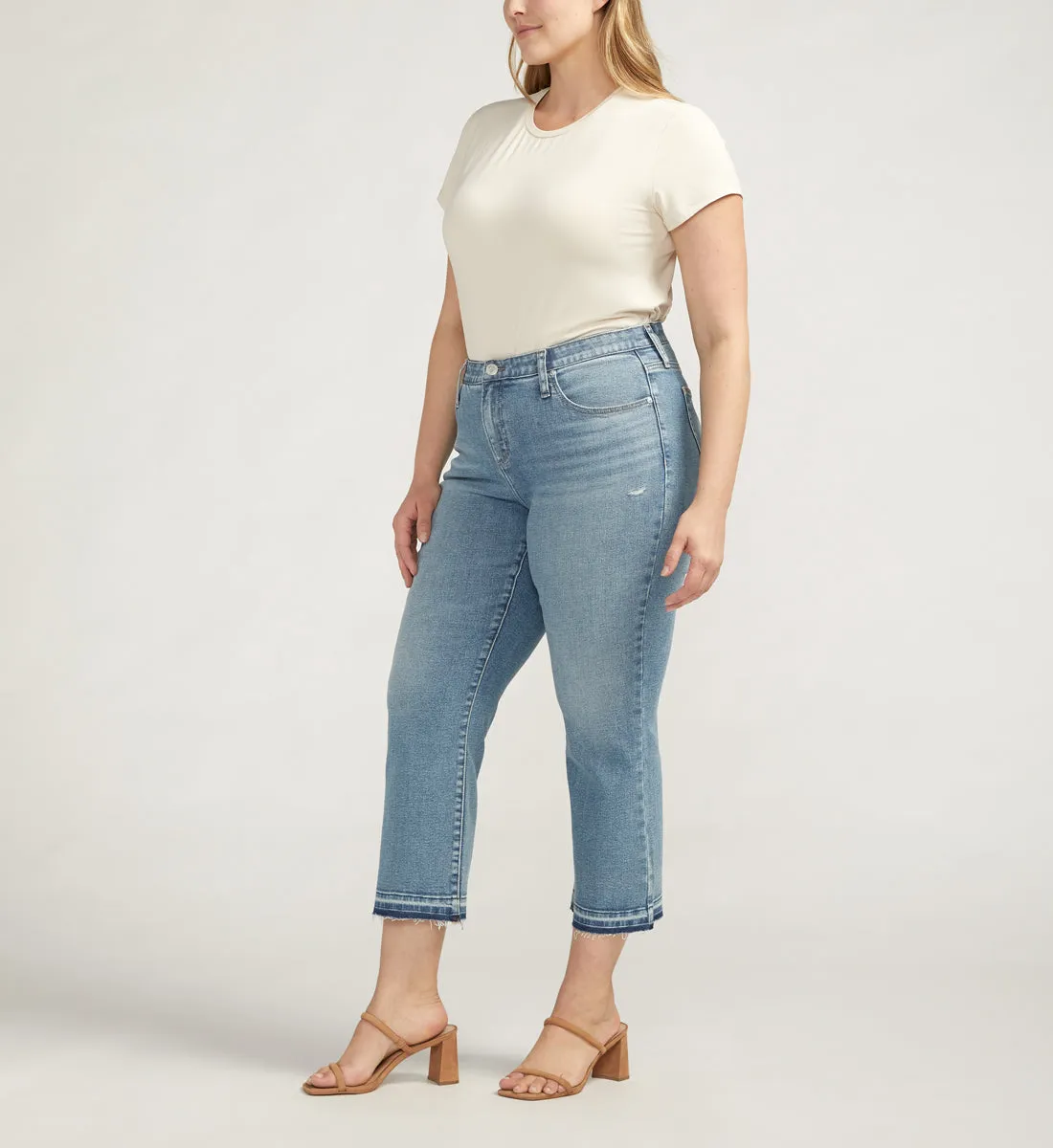 Eloise Mid Rise Cropped Bootcut Jeans Plus Size sold by Jag Jeans product image thumbnail 3