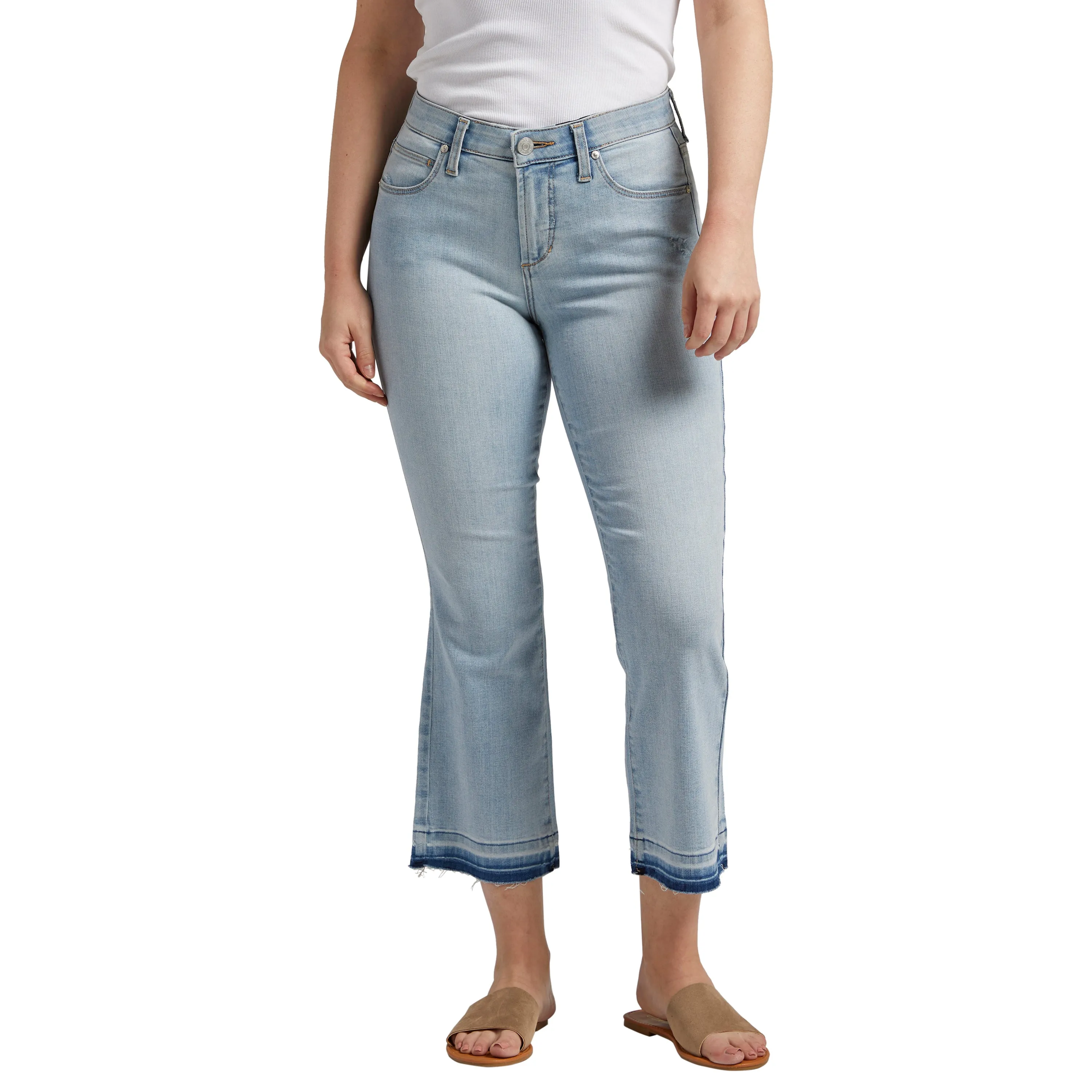Eloise Mid Rise Bootcut Crop Jeans sold by Jag Jeans