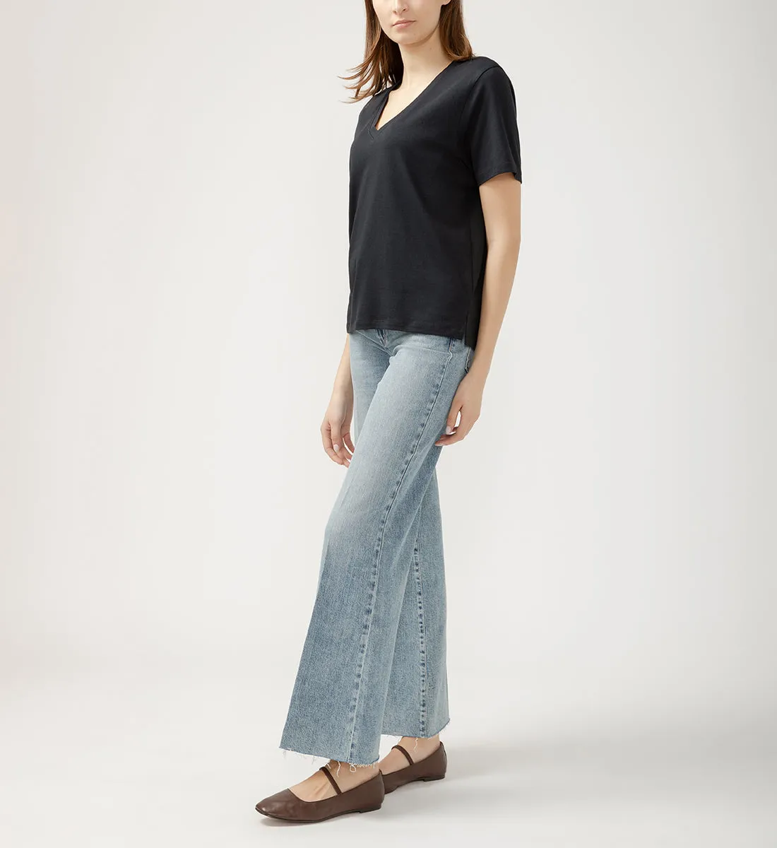 Drapey Luxe V-Neck Tee sold by Jag Jeans product image thumbnail 3